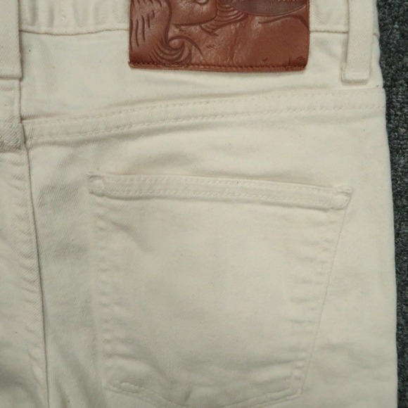 Naked & Famous Jeans Mens 30x33 Cream 5 Pocket Super Guy Natural Seed Denin - Picture 7 of 14